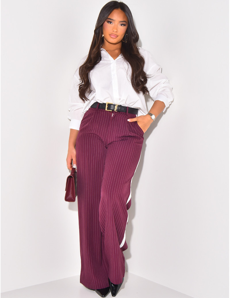 Gestreifte Hose mit...