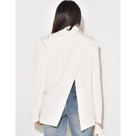 Blazer oversize à fente dans le dos