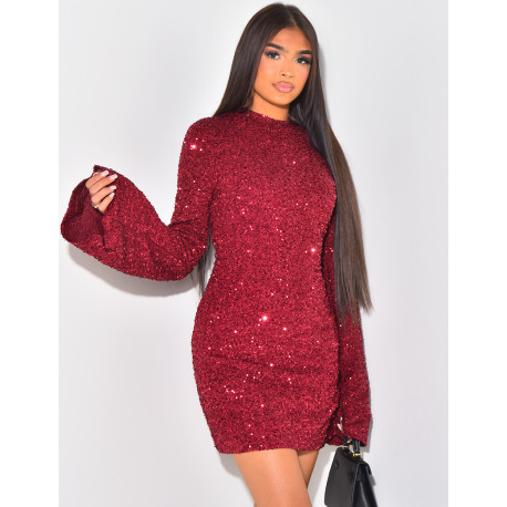 Kurzes Paillettenkleid