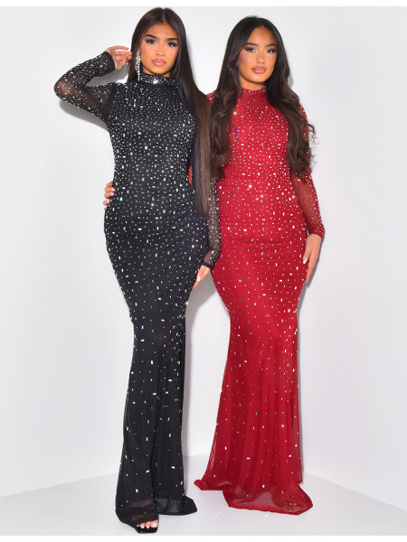 Long dress with jewels