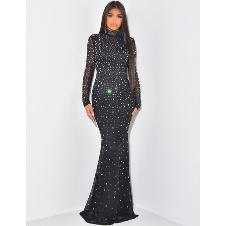 Long dress with jewels