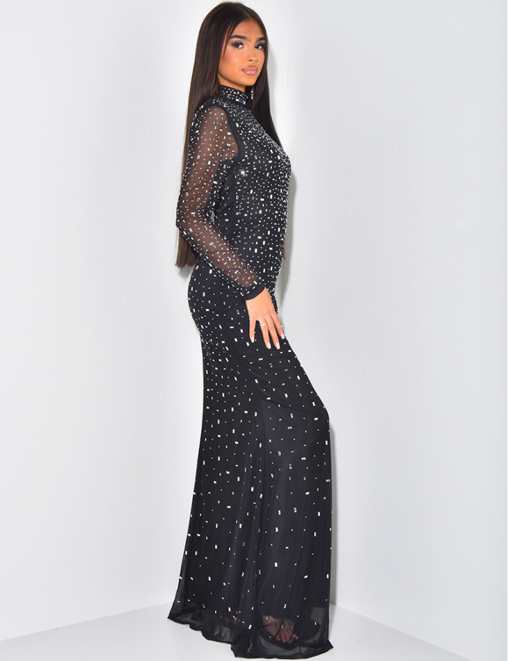 Long dress with jewels