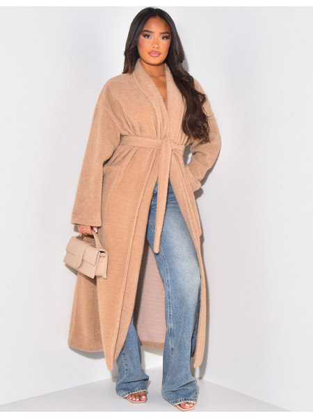 Weicher Kimono-Mantel zum Binden