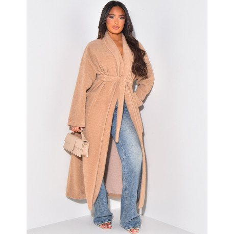 Weicher Kimono-Mantel zum Binden