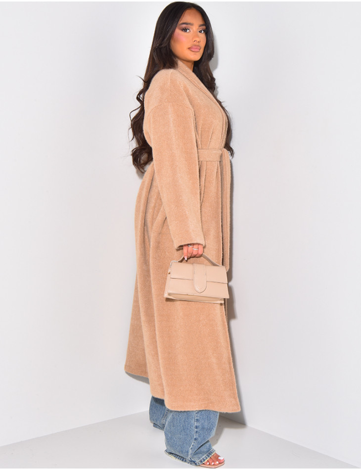 Weicher Kimono-Mantel zum Binden