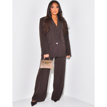 Oversized blazer with epaulettes