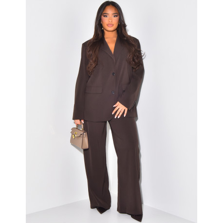 Oversized blazer with epaulettes