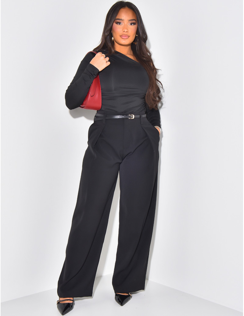 Pantalon de tailleur à...