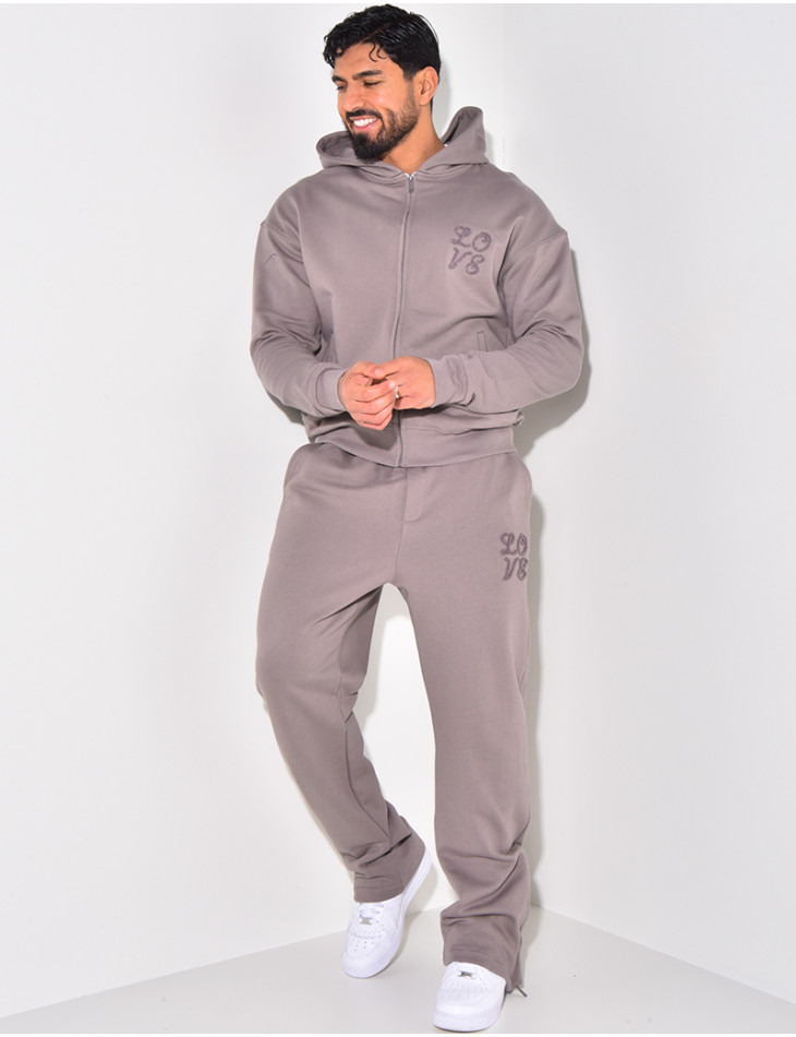 Ensemble jogging et gilet "LOVE"