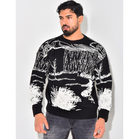 Pull à motifs