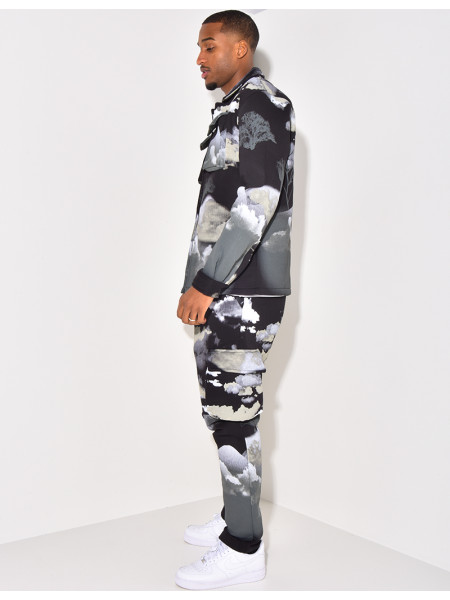 Ensemble jogging et veste tâcheté