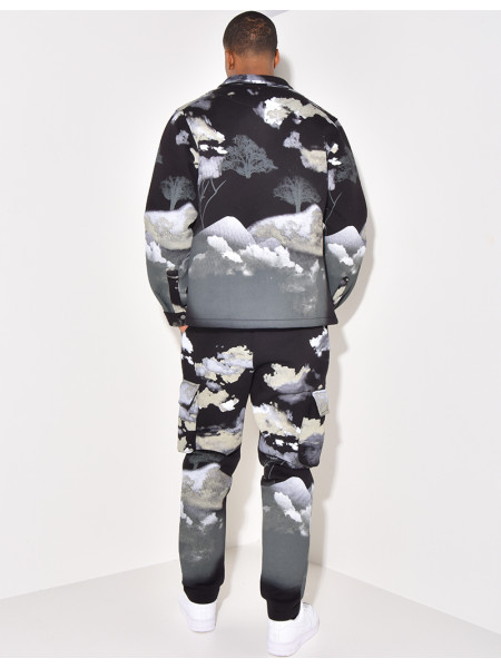 Ensemble jogging et veste tâcheté