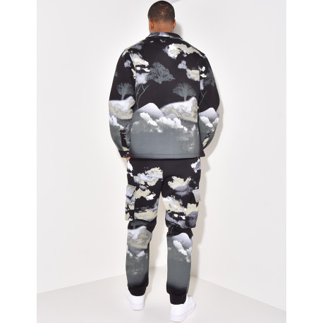 Ensemble jogging et veste tâcheté