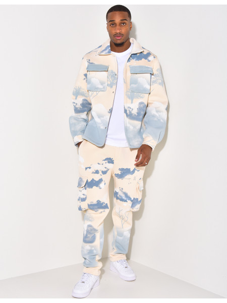 Ensemble jogging et veste tâcheté