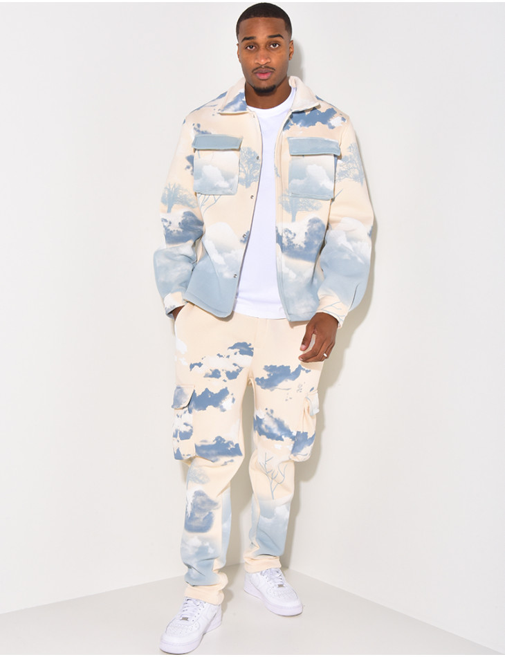 Ensemble jogging et veste tâcheté