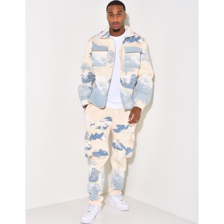 Ensemble jogging et veste tâcheté