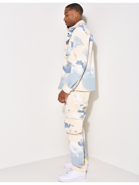 Ensemble jogging et veste tâcheté