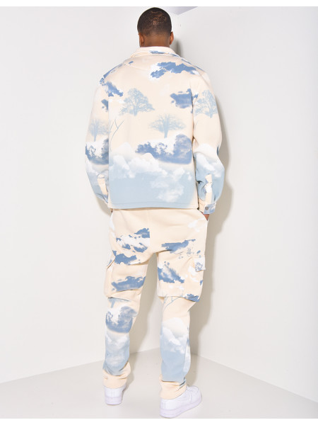 Ensemble jogging et veste tâcheté