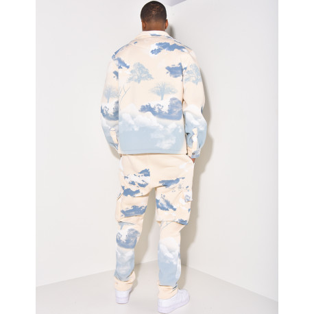 Ensemble jogging et veste tâcheté
