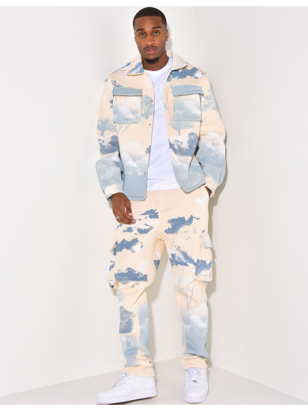 Ensemble jogging et veste tâcheté