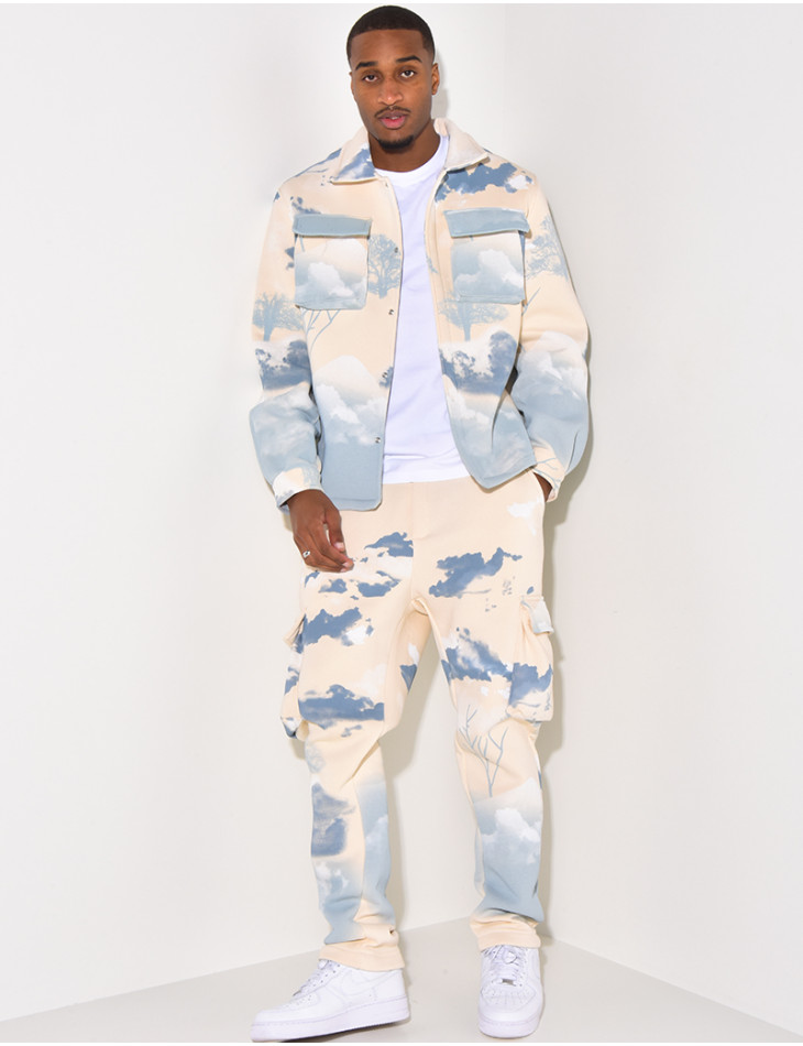 Ensemble jogging et veste tâcheté