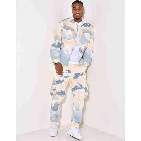Ensemble jogging et veste tâcheté