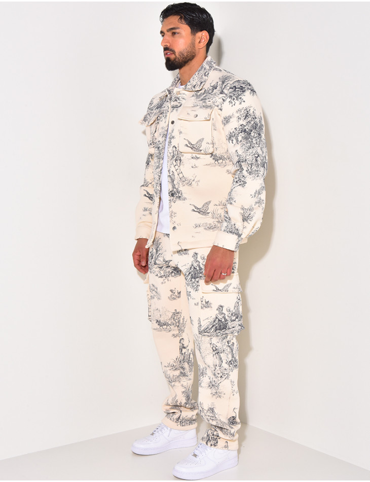 Ensemble pantalon et chemise à poches