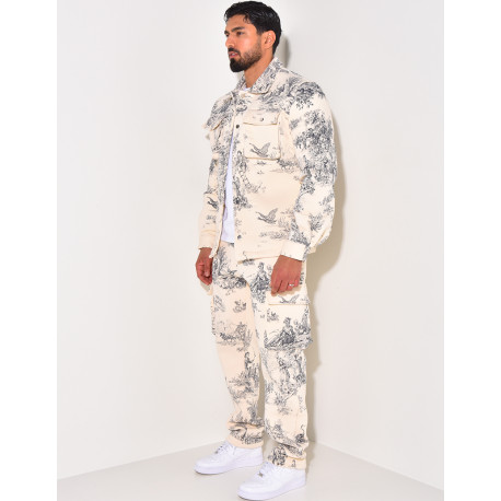 Ensemble pantalon et chemise à poches