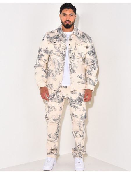 Ensemble pantalon et chemise à poches