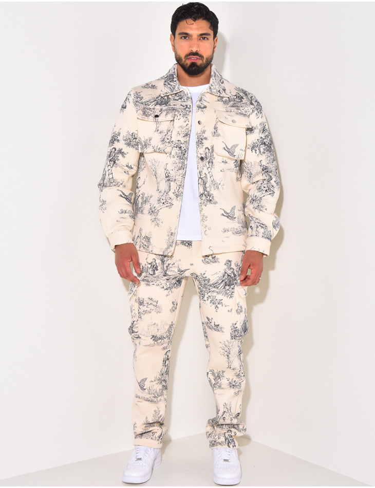 Ensemble pantalon et chemise à poches