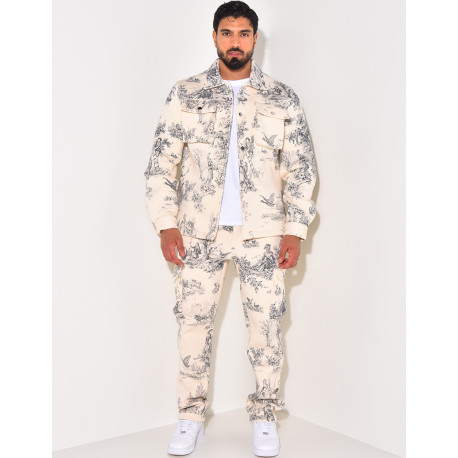 Ensemble pantalon et chemise à poches