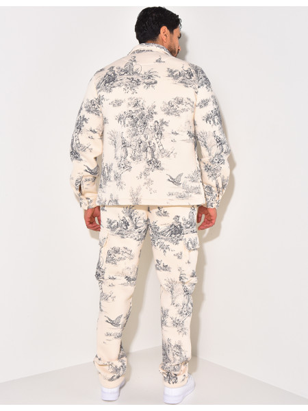 Ensemble pantalon et chemise à poches