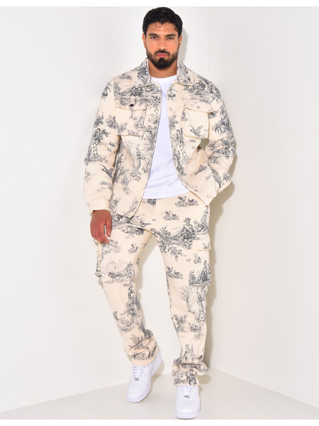 Ensemble pantalon et chemise à poches