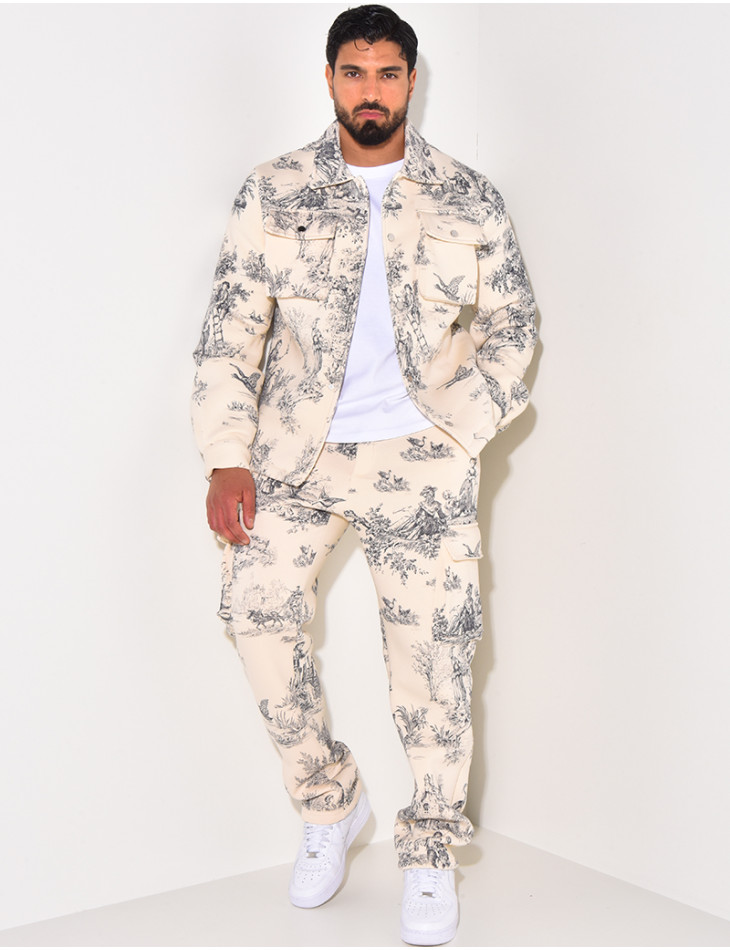 Ensemble pantalon et chemise à poches