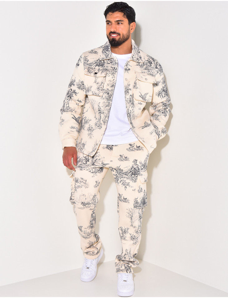 Ensemble pantalon et chemise à poches