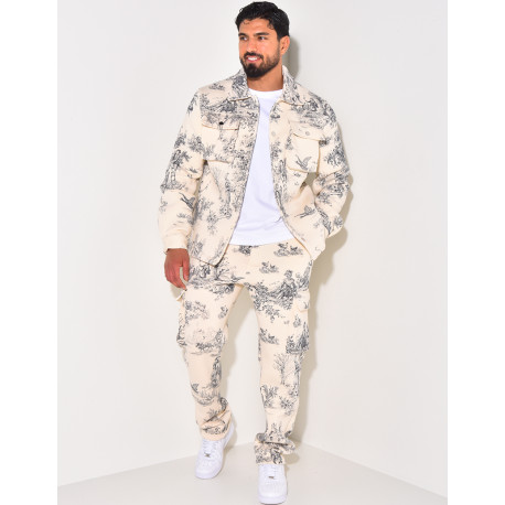 Ensemble pantalon et chemise à poches