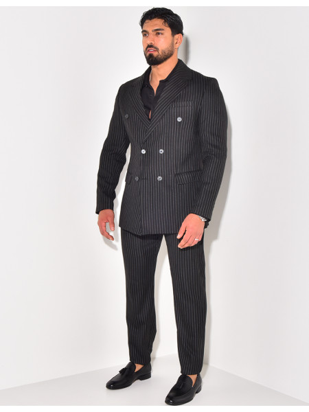 Ensemble de costume 2 pièces à rayures