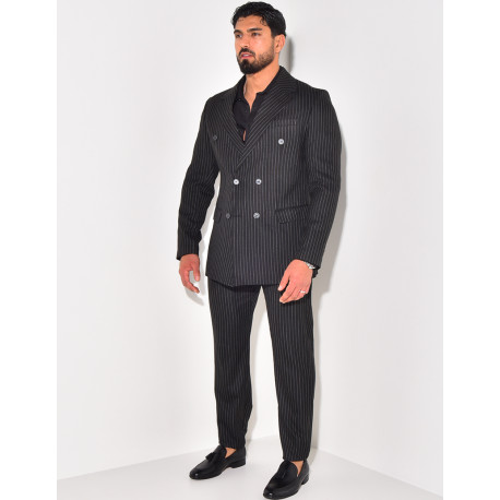 Ensemble de costume 2 pièces à rayures