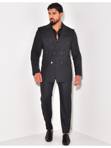 Ensemble de costume 2 pièces à rayures