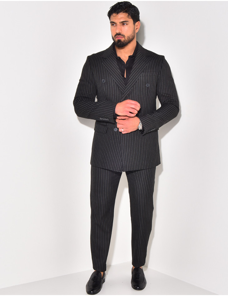 Ensemble de costume 2 pièces à rayures