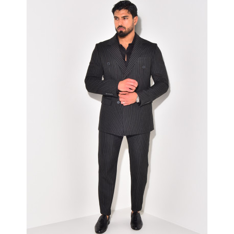 Ensemble de costume 2 pièces à rayures