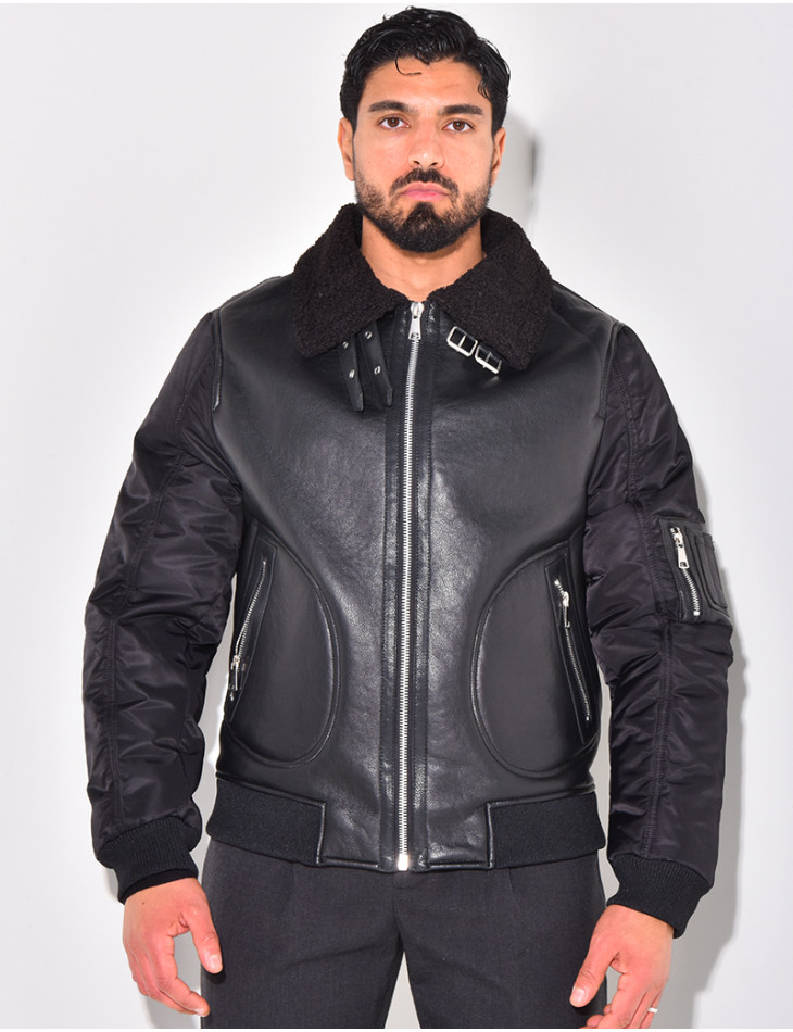 Perfecto en similicuir à fourrure