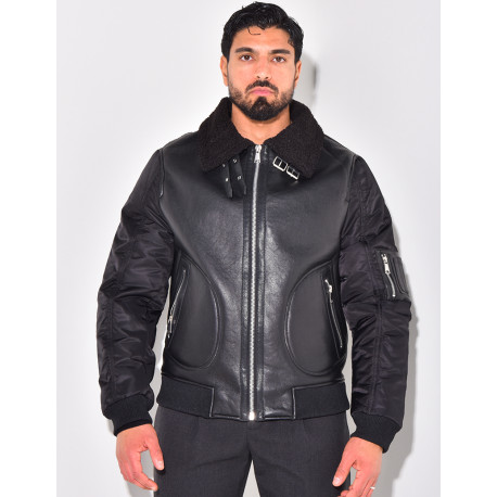 Perfecto en similicuir à fourrure