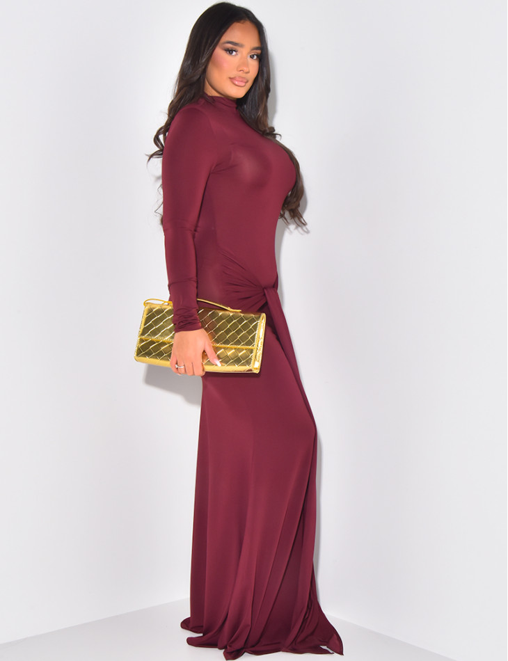 Langes Kleid zum Binden vorne