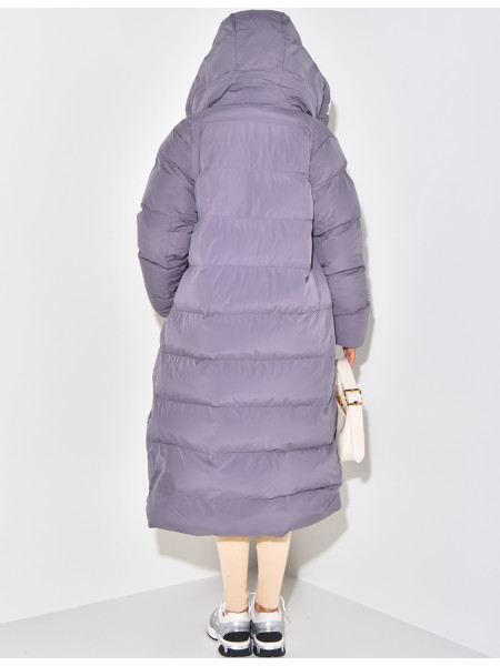 Lange, wendbare, gesteppte Daunenjacke