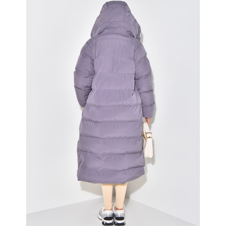 Lange, wendbare, gesteppte Daunenjacke