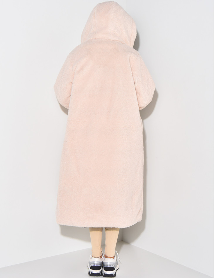 Lange, wendbare, gesteppte Daunenjacke