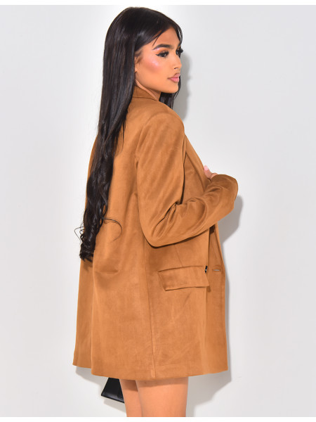 Blazerjacke aus Wildleder