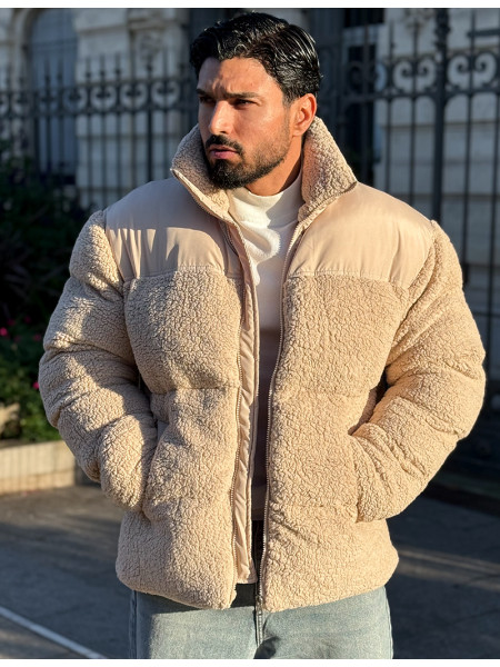 Doudoune bi-matière