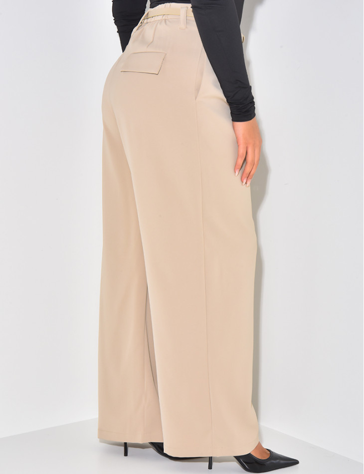 Anzughose mit Gürtelabnähern